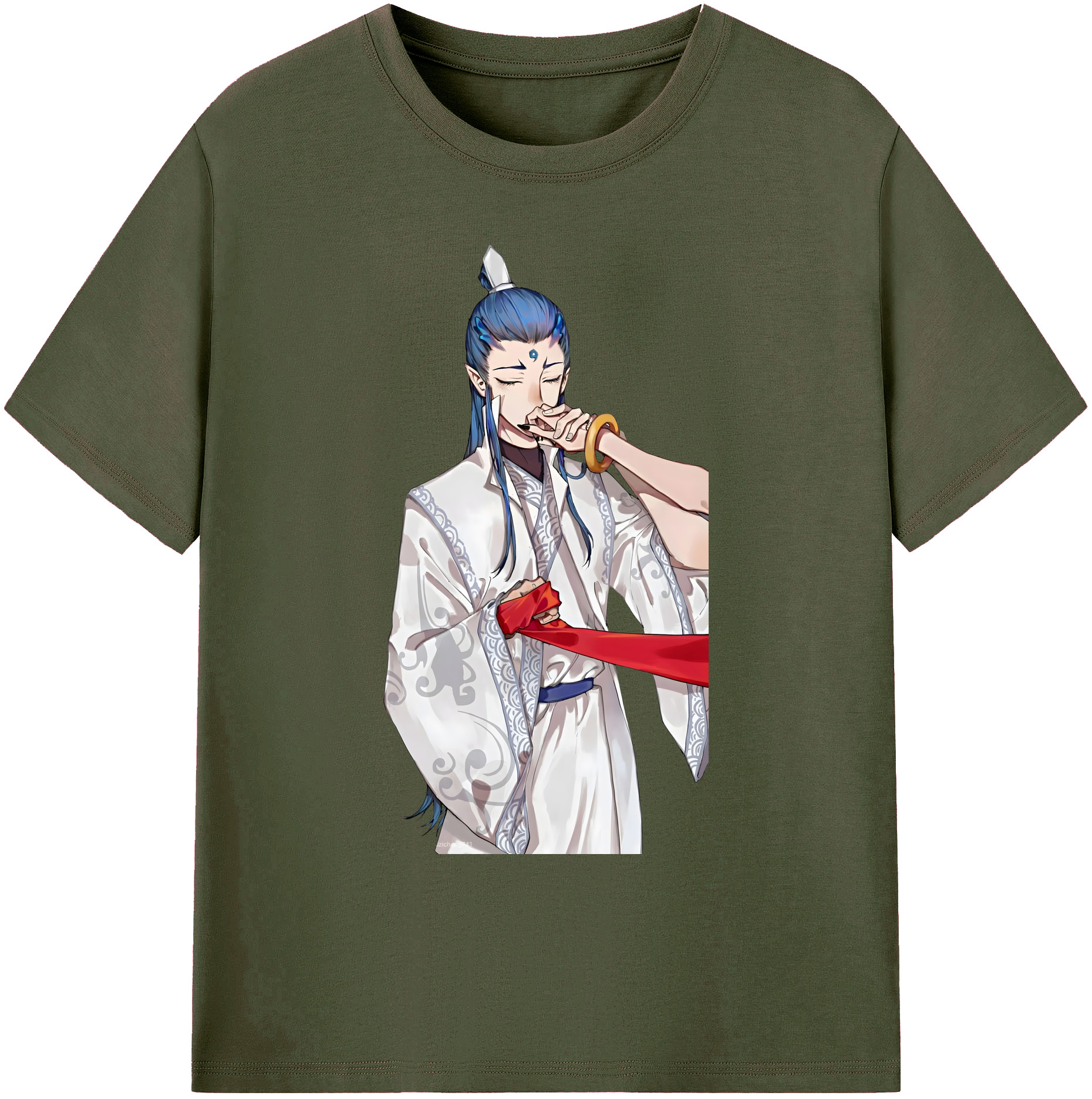 （画像用） Ne Zha 2 ナタ 魔童の大暴れ 綿100％ メンズ半袖Tシャツ｜肌触りやわらか＆通気性
